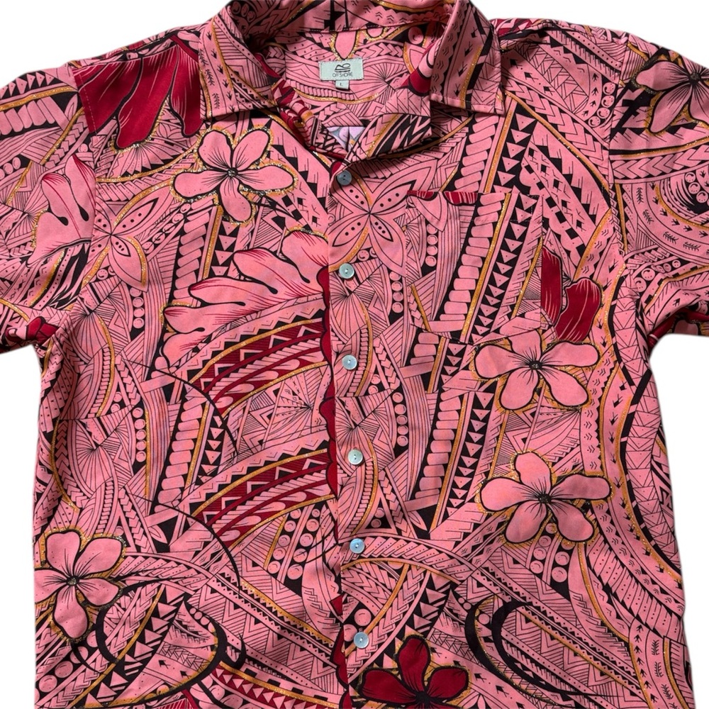 Mens island style botton down shirt